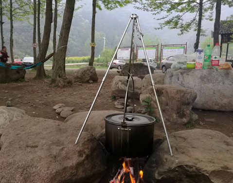 Campfire Tripod Cooking Stand - HAX Essentials - camping - display