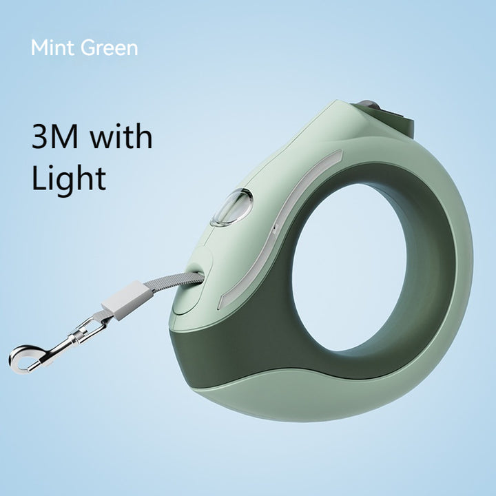 GlowFlex Retractable Dog Leash - HAX Essentials - pet supplies - Mint green