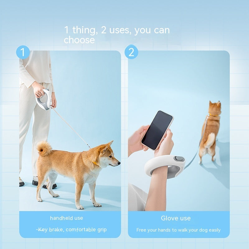GlowFlex Retractable Dog Leash - HAX Essentials - pet supplies - uses
