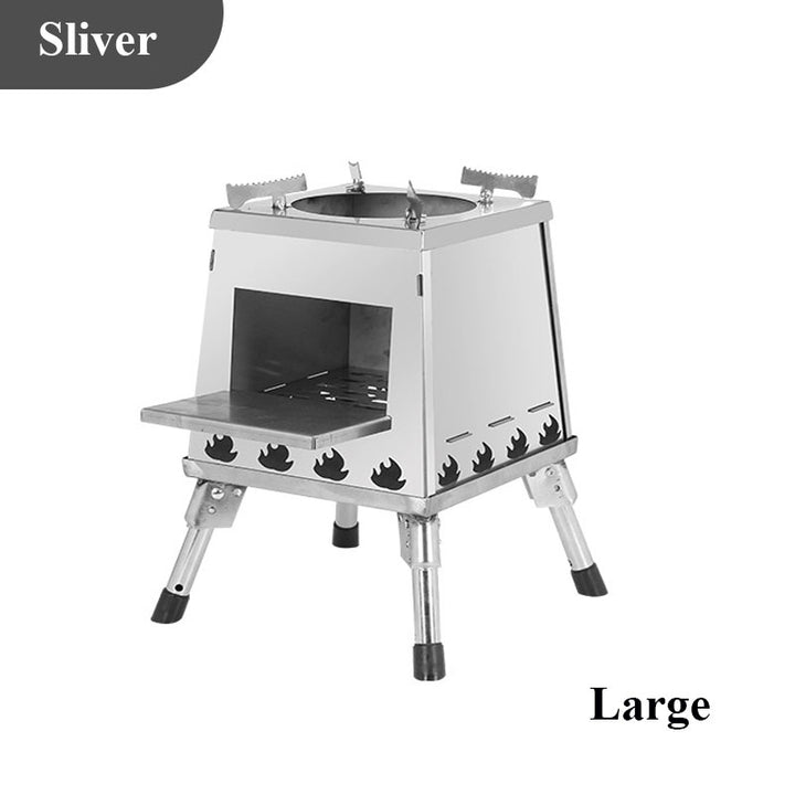 Eco-Flame Compact Camping Stove - HAX Essentials - camping - silver large