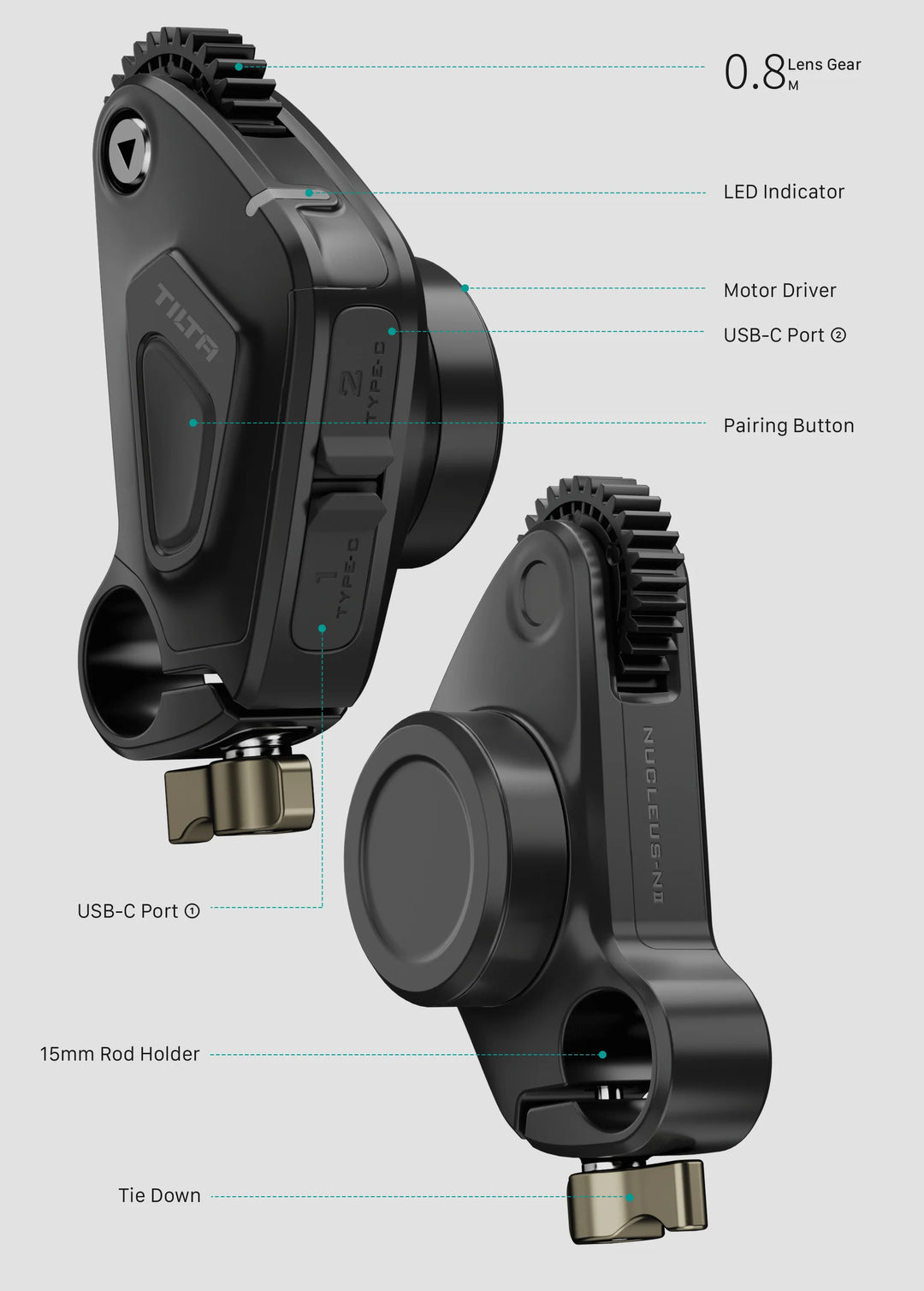 TILTA Nucleus-N 2.0 Wireless Lens Control System - HAX Essentials - camera - lens gear