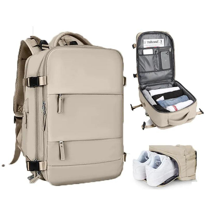 VoyageEssentials TSA-Ready Travel Backpack - HAX Essentials - travel - brown2