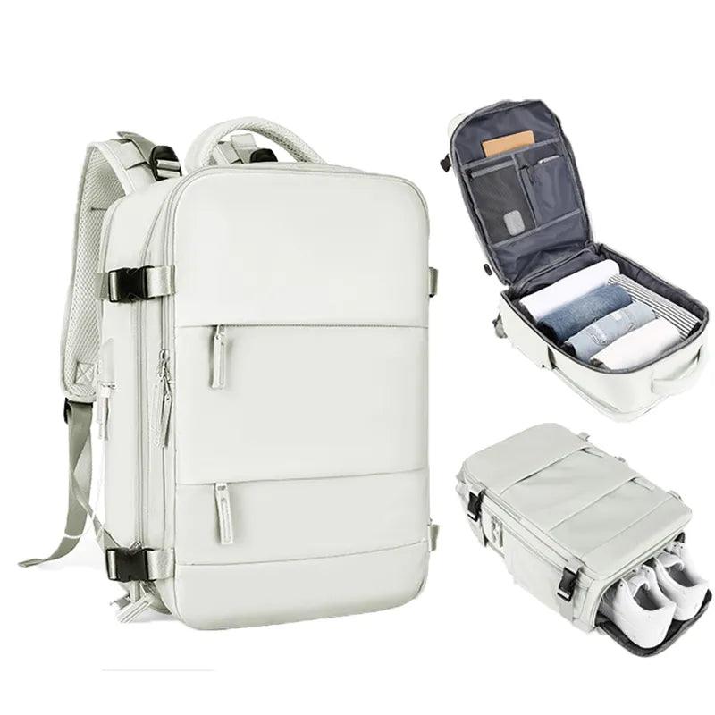 VoyageEssentials TSA-Ready Travel Backpack - HAX Essentials - travel - white