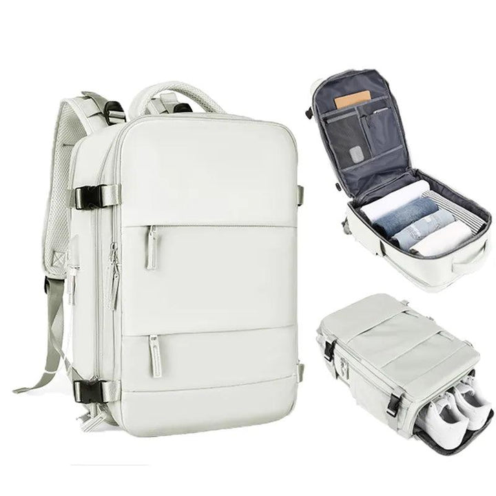 VoyageEssentials TSA-Ready Travel Backpack - HAX Essentials - travel - white