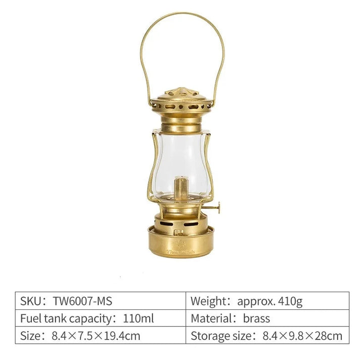 Heritage Glow Kerosene Lantern - HAX Essentials - camping - yellow lamp