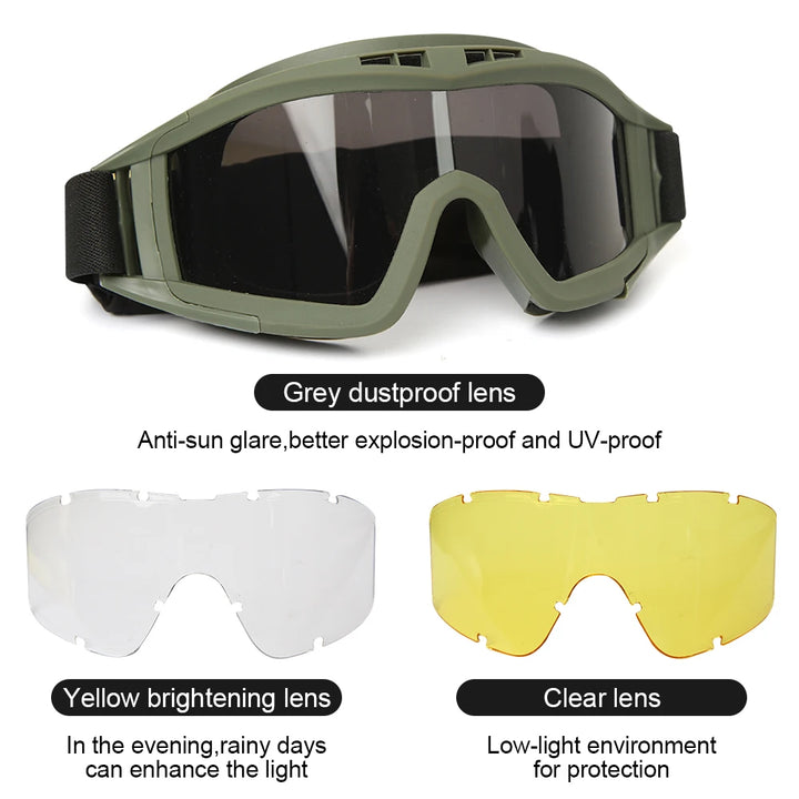 TriVision Quest Tactical Goggles - HAX Essentials - hiking - lens