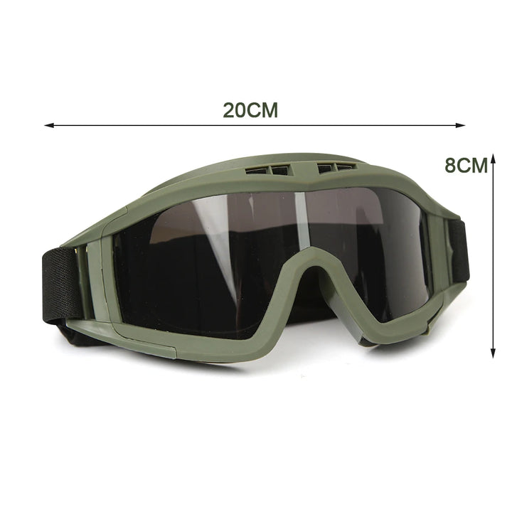 TriVision Quest Tactical Goggles - HAX Essentials - hiking - size