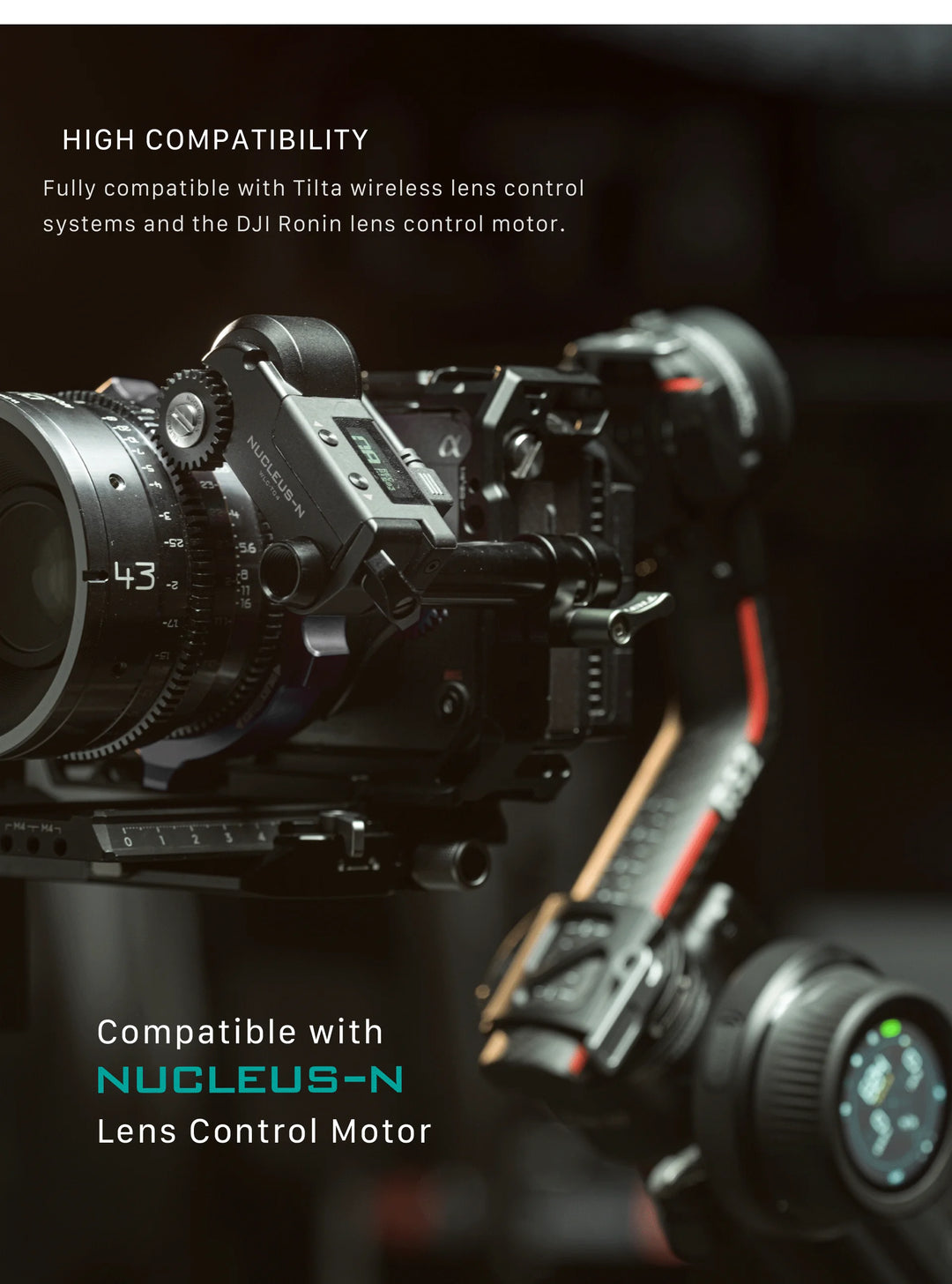 TILTA Nucleus-N 2.0 Wireless Lens Control System - HAX Essentials - camera - compatibility