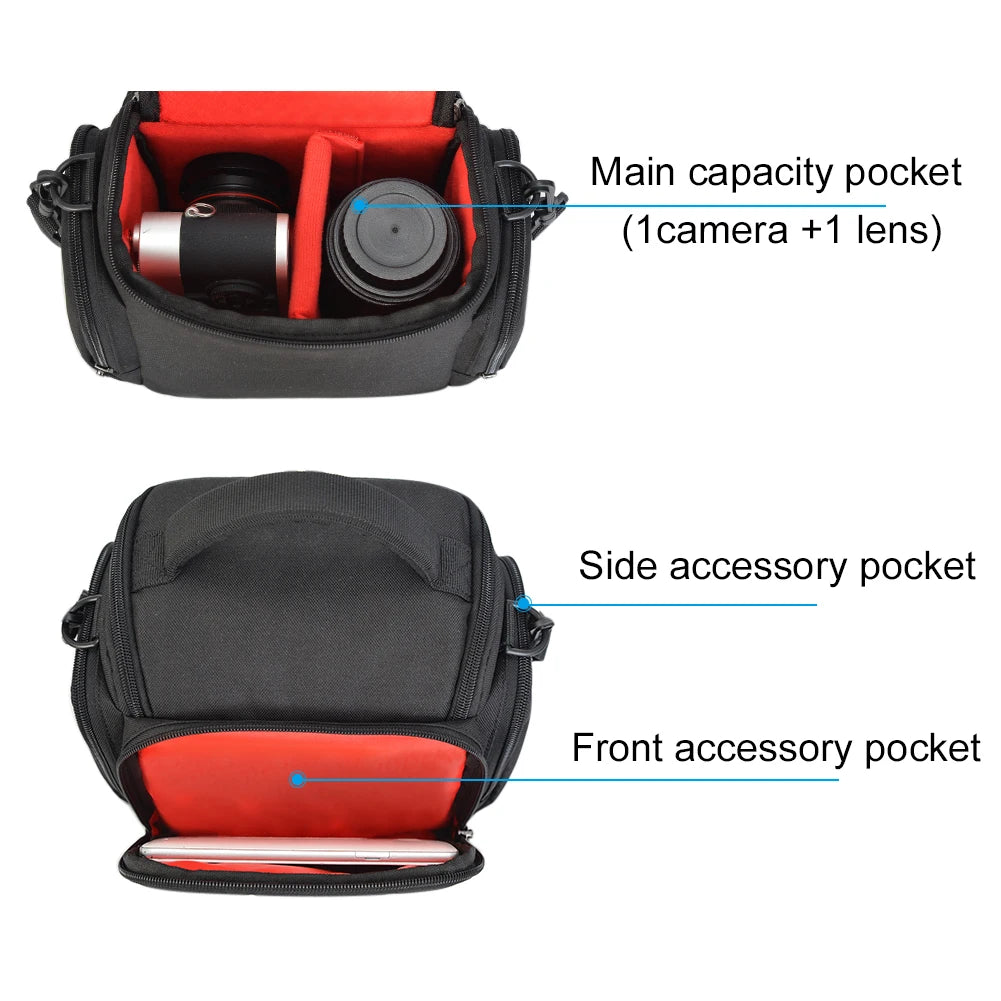 PhotoPro Sling DSLR Camera Bag - HAX Essentials - camera - pockets