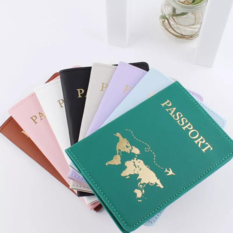 Passport Wallet: PU Leather Map Cover Case and Card Holder - HAX Essentials - travel - main