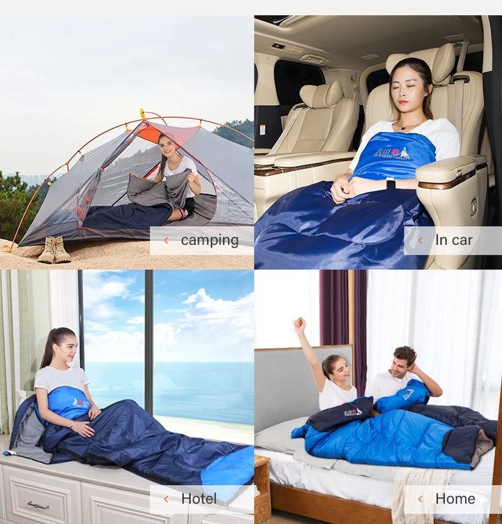 ThermoTrek Ultralight Waterproof Sleeping Bag - HAX Essentials - camping - uses