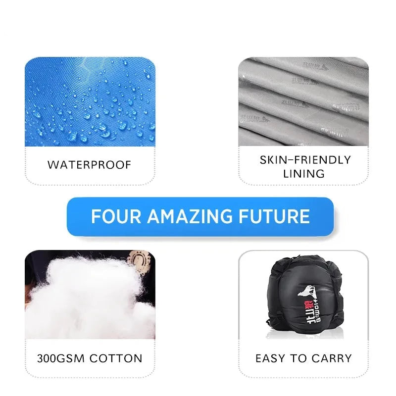 ThermoTrek Ultralight Waterproof Sleeping Bag - HAX Essentials - camping - features
