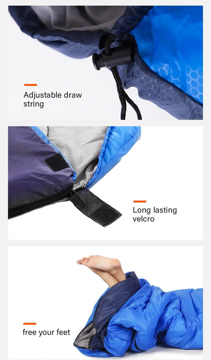 ThermoTrek Ultralight Waterproof Sleeping Bag - HAX Essentials - camping - details