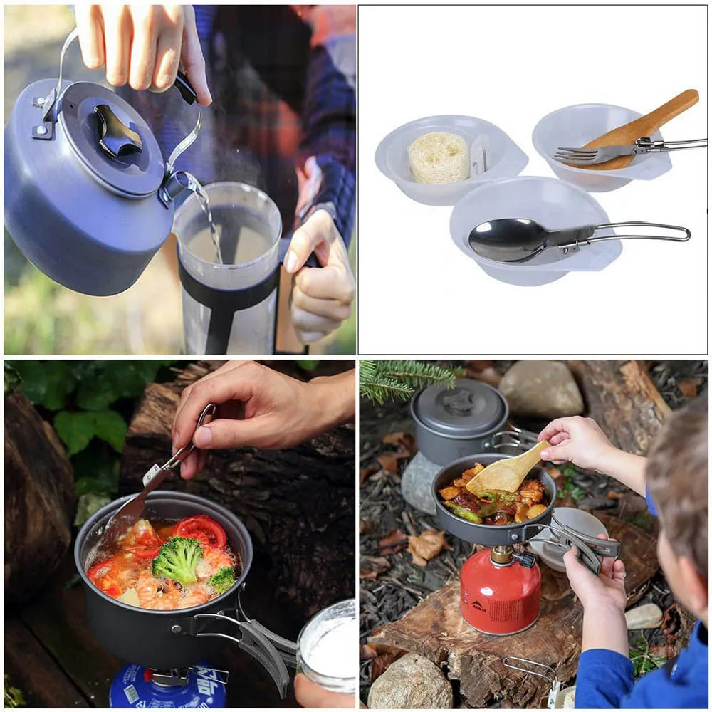 NomadCuisine Camping Cookware Set - HAX Essentials - camping - usage