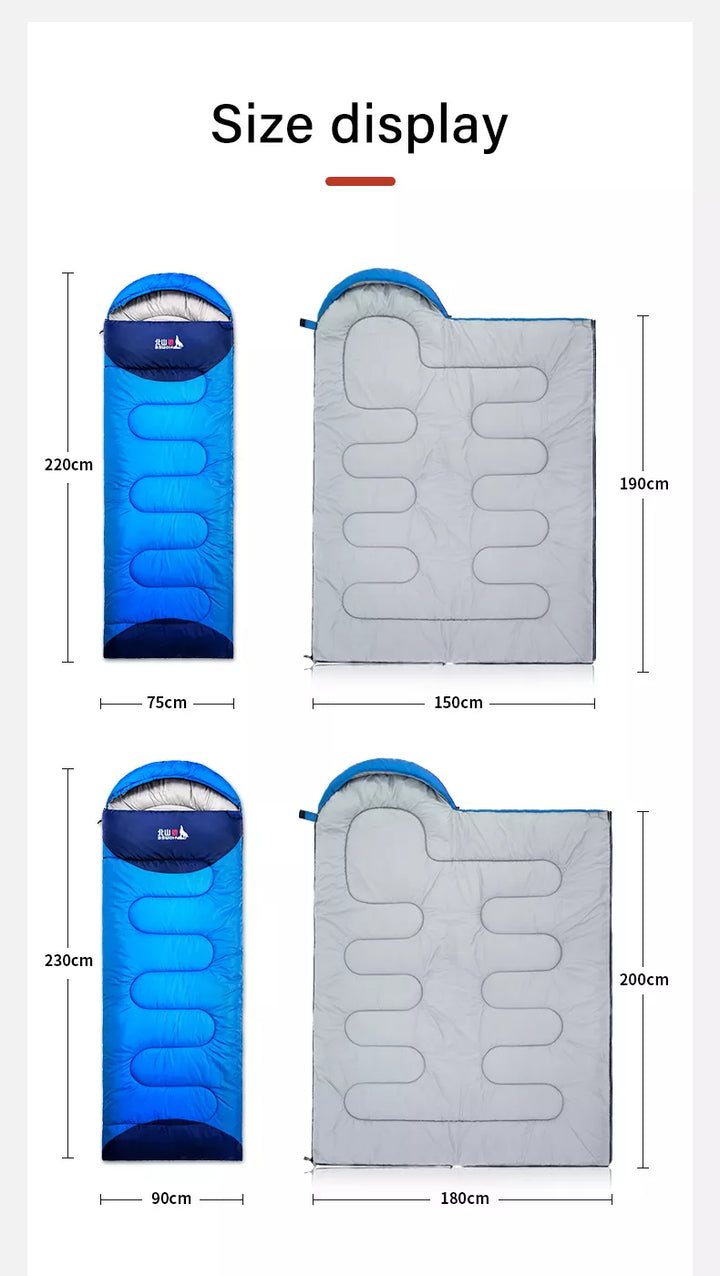 ThermoTrek Ultralight Waterproof Sleeping Bag - HAX Essentials - camping - display