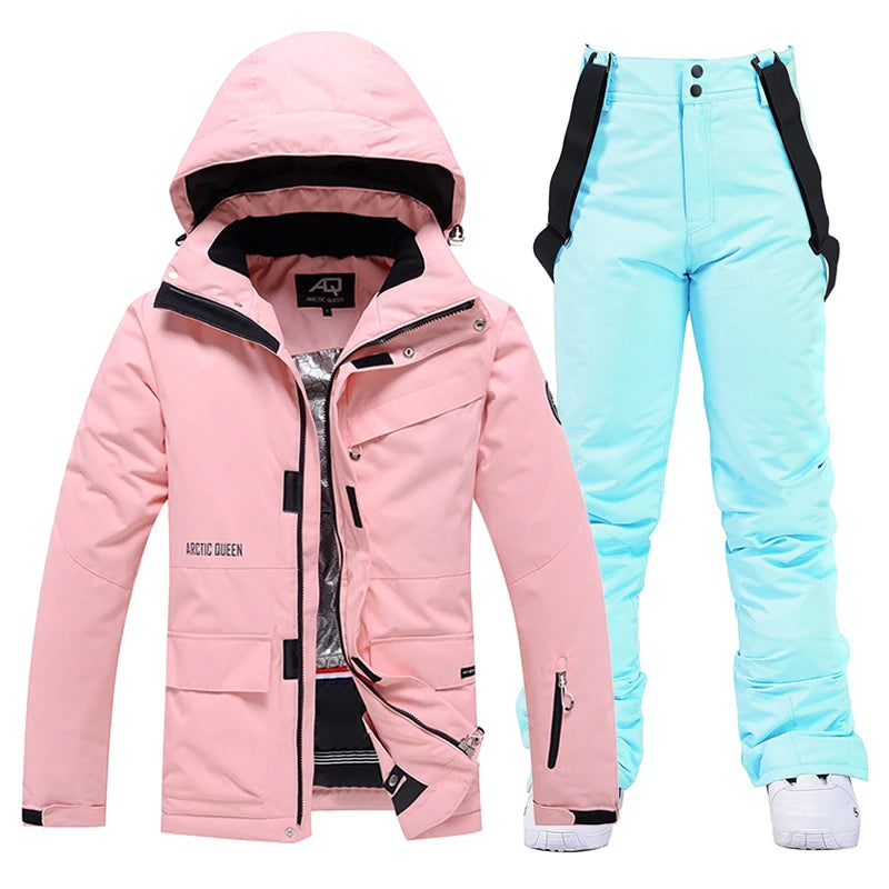 SnowBelle Winter Sports Set - HAX Essentials - hiking - pink and blue2