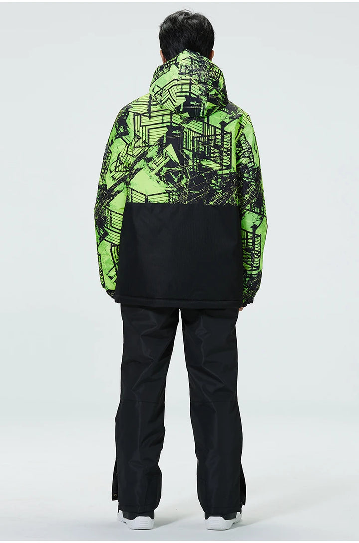 SnowBelle Winter Sports Set (Additional Colors) - HAX Essentials - jacket - man green back