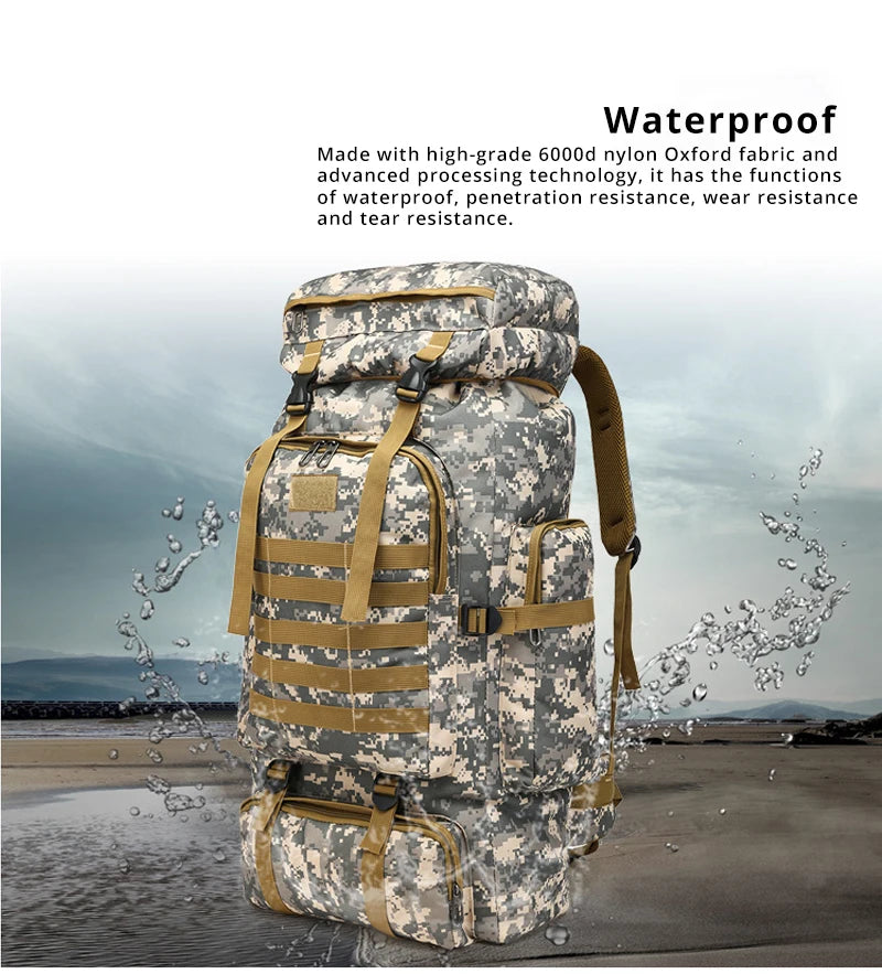 Trailblazer Elite 60L Tactical Backpack - HAX Essentials - bags - waterproof