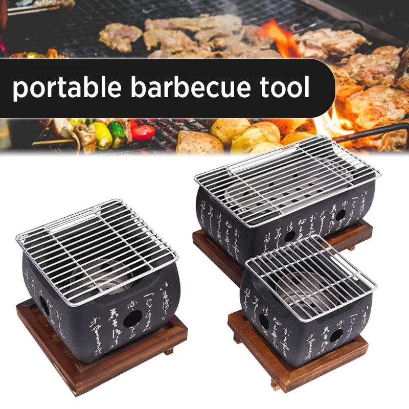 Portable BBQ Grill: Korean & Japanese Food Charcoal Furnace - HAX Essentials - cooking - main