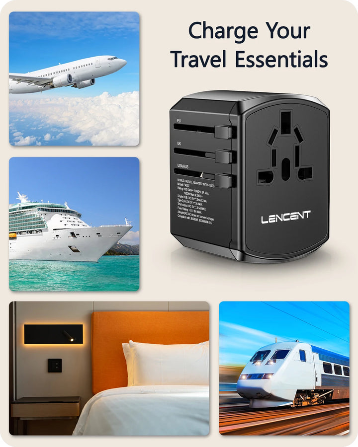 GlobeCharge Universal Travel Adapter - HAX Essentials - travel - travel modes