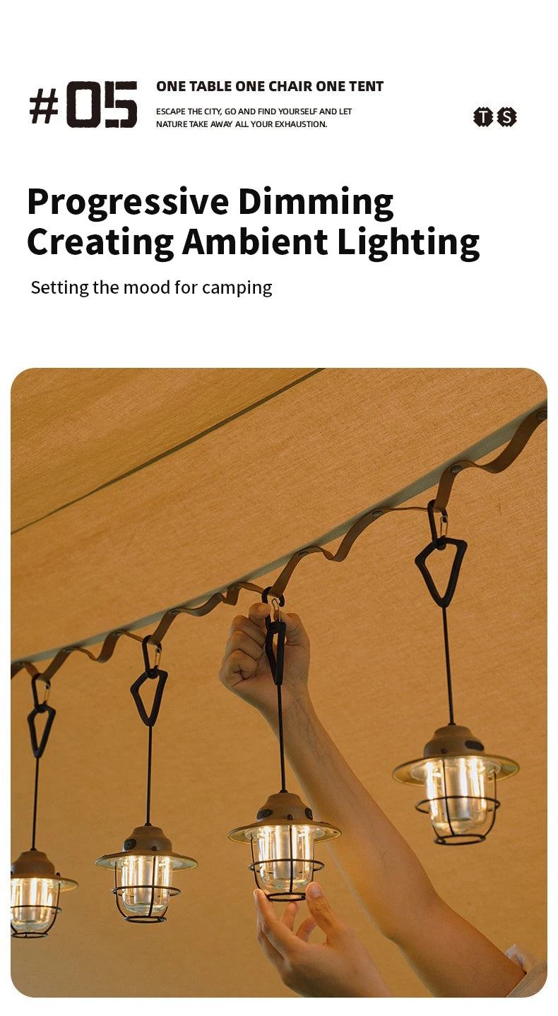 LuminaGlow Retro Camp Light - HAX Essentials - camping - styling