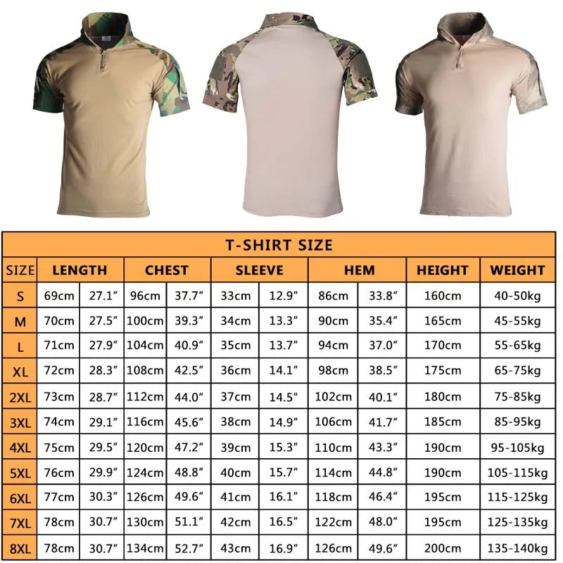 TacticalPro Camo Combat Shirt - HAX Essentials - outerwear - size