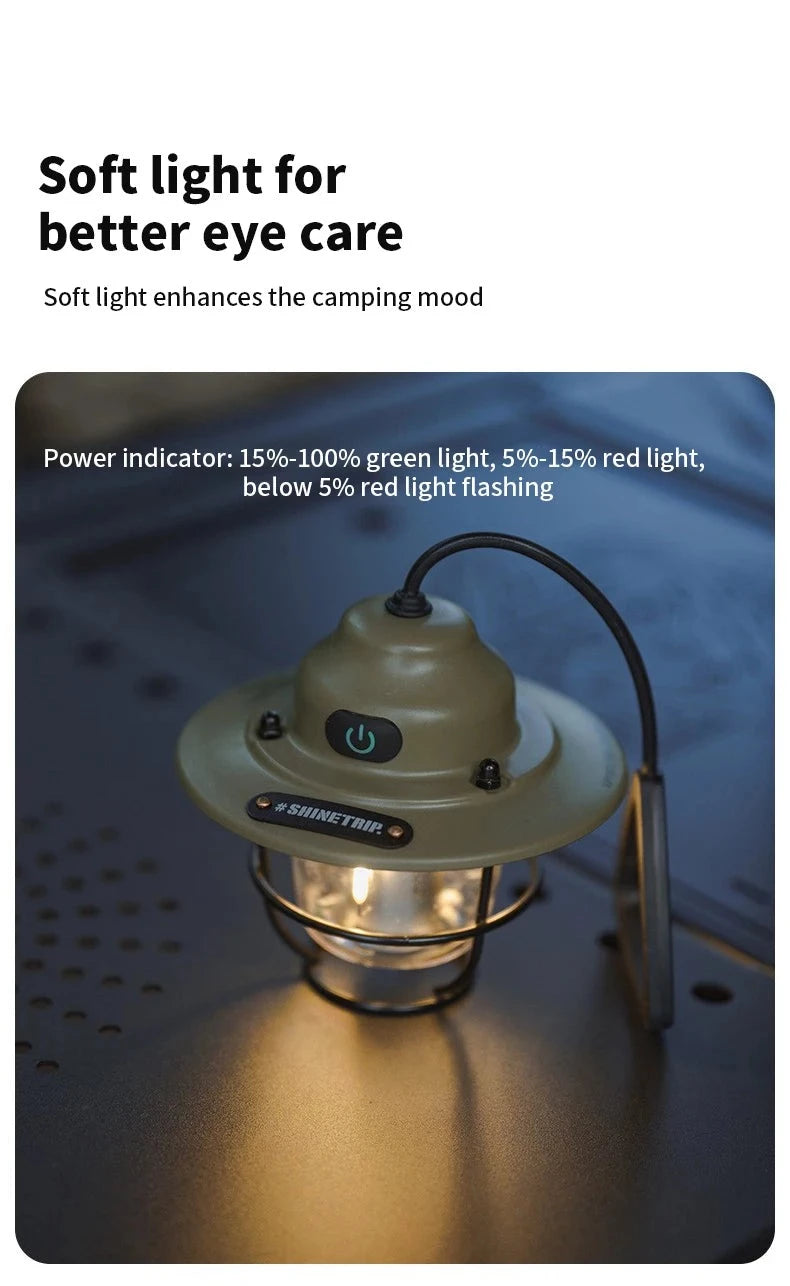LuminaGlow Retro Camp Light - HAX Essentials - camping - soft light
