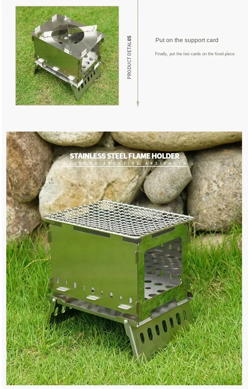 EcoGrill Mini Foldable BBQ Stove - HAX Essentials - camping - outdoors