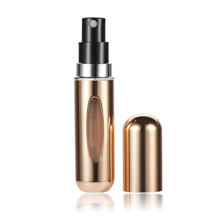 5ml Portable Travel Spray Bottle - Refillable Atomizer - HAX Essentials - travel - gold