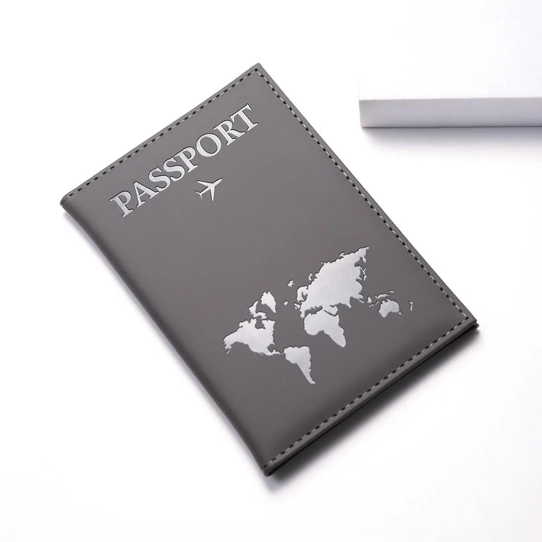 Retro Passport Wallet - HAX Essentials - travel - leather grey