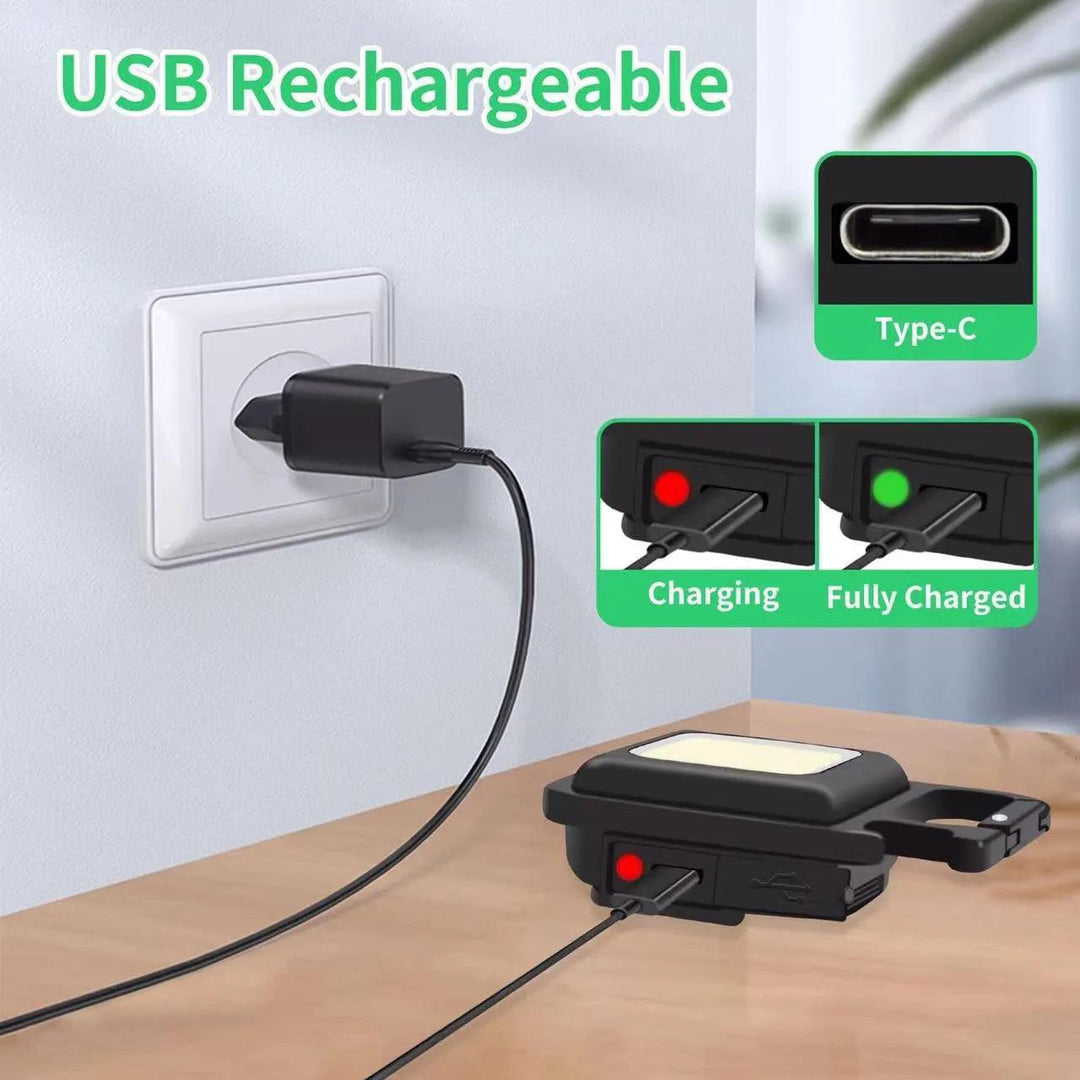 IlluminatePro USB Rechargeable Mini LED Flashlight & Portable Corkscrew - HAX Essentials - lighting - charging