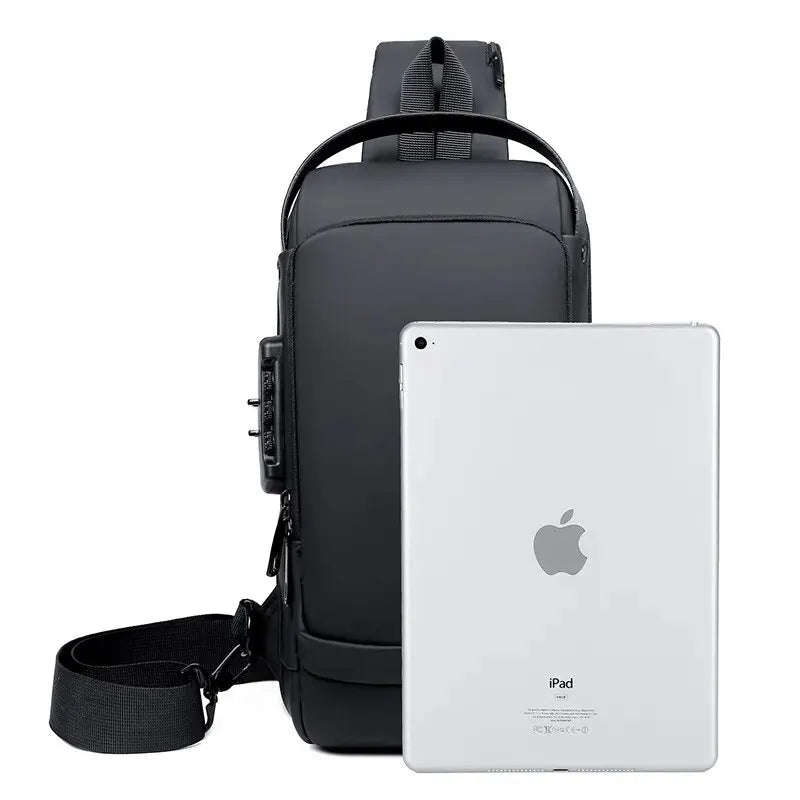 GuardTech Crossbody Travel Bag: USB Sling Chest Bag - HAX Essentials - travel - laptop