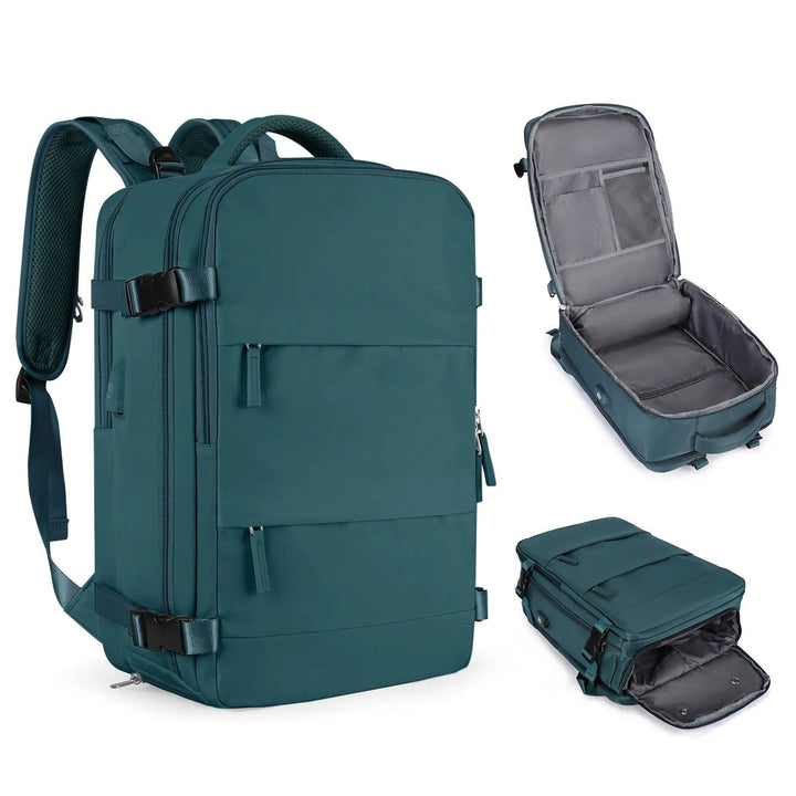 VoyageEssentials TSA-Ready Travel Backpack - HAX Essentials - travel - blue dark