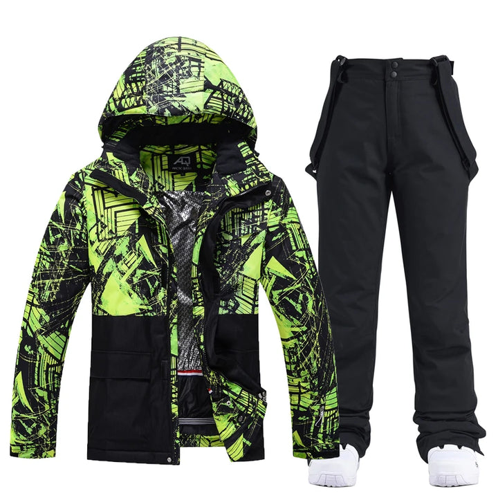 SnowBelle Winter Sports Set (Additional Colors) - HAX Essentials - jacket - black green and black