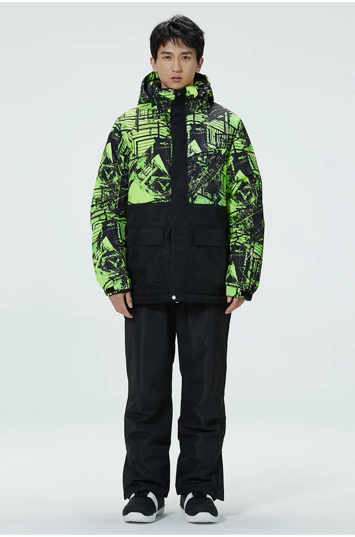SnowBelle Winter Sports Set (Additional Colors) - HAX Essentials - jacket - man  green