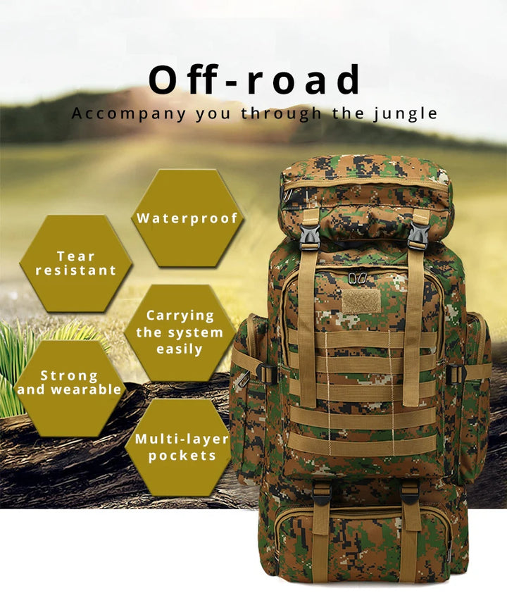 Trailblazer Elite 60L Tactical Backpack - HAX Essentials - bags - features