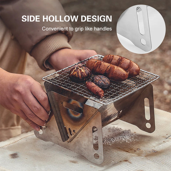 Camping Wood Stove with Grill Plate - HAX Essentials - camping - design