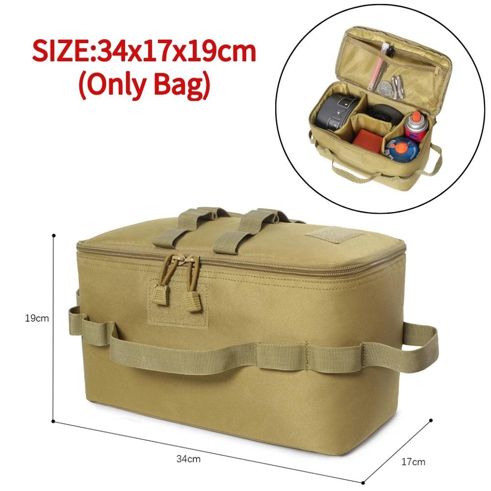 Tactical Camping Utensil Organizer: Tactical Pouch for Portable Tableware Storage - HAX Essentials - camping - khaki