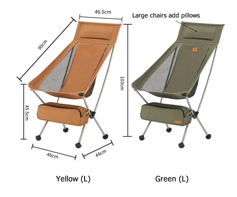 High Back Camping Moon Chair - HAX Essentials - camping - size large