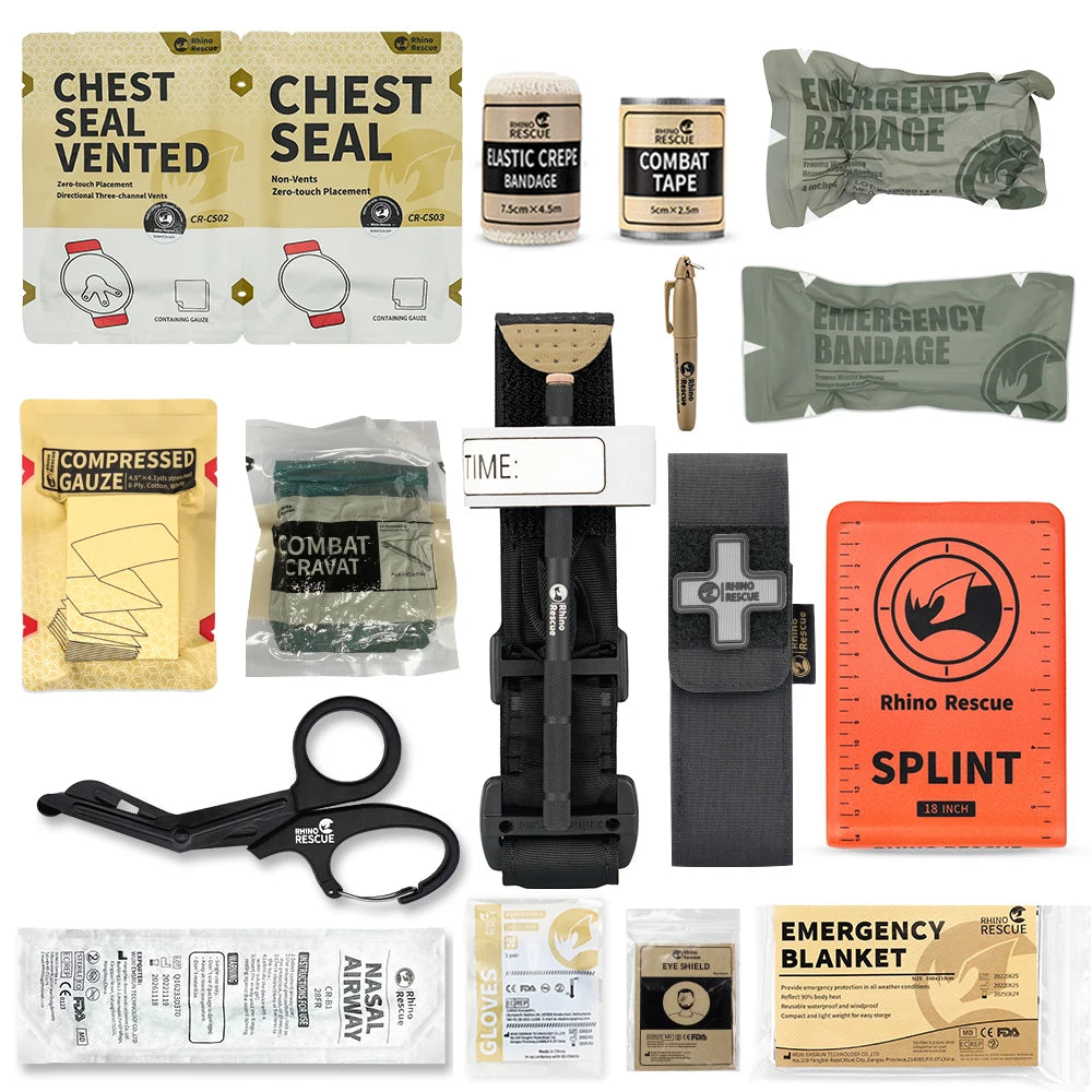 RHINO RESCUE Elite Tactical Trauma & First Aid Kit - HAX Essentials - hiking - main