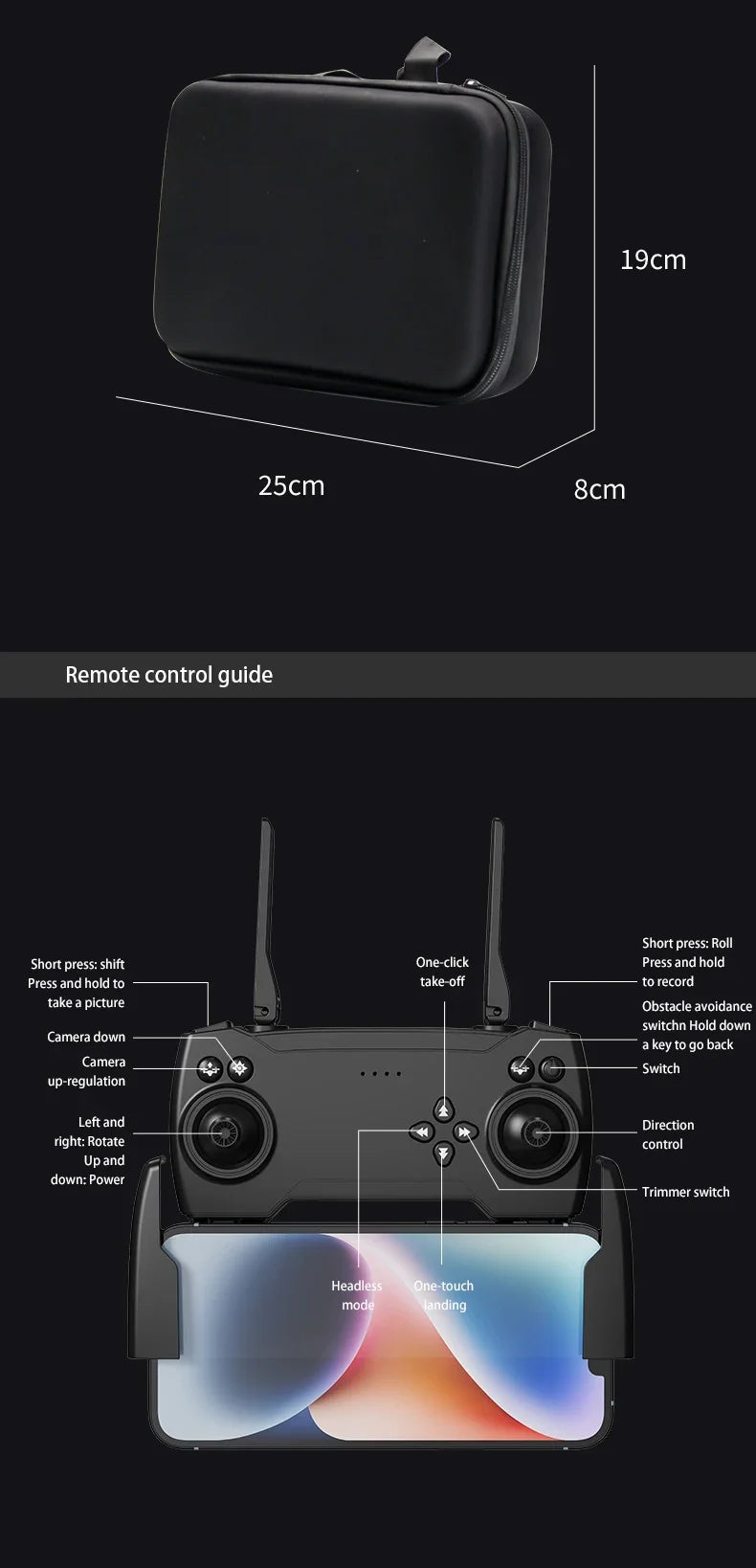 Lenovo SkyMaster X8 Drone - HAX Essentials - drone - remote control