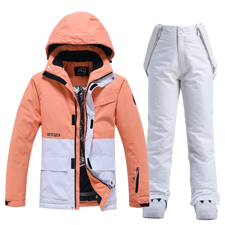 SnowBelle Winter Sports Set (Additional Colors) - HAX Essentials - jacket - orange and white