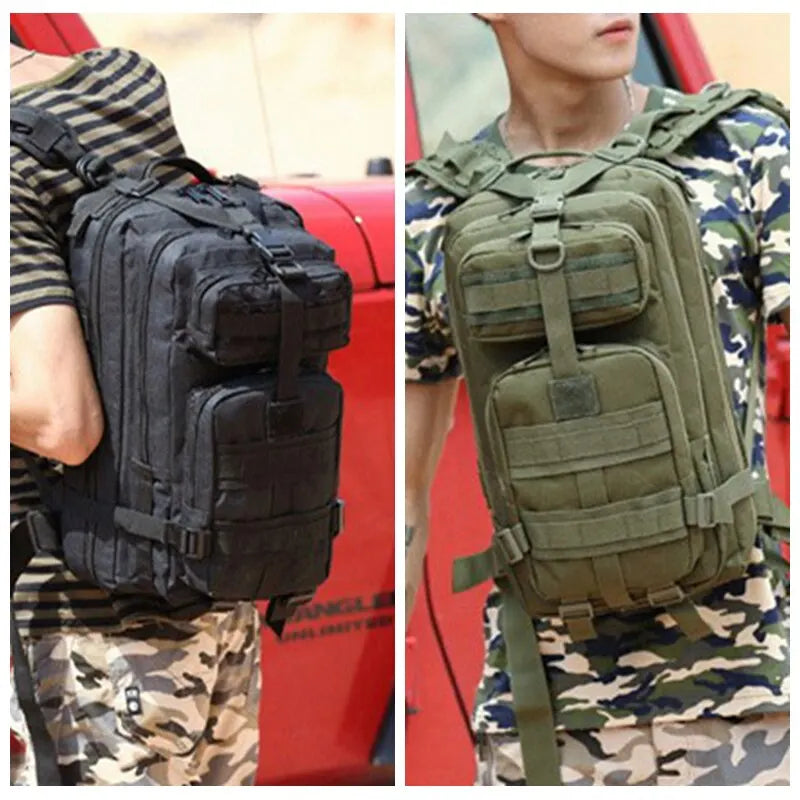 CommandoCamo Tactical Backpack (30L) - HAX Essentials - hiking - wearing