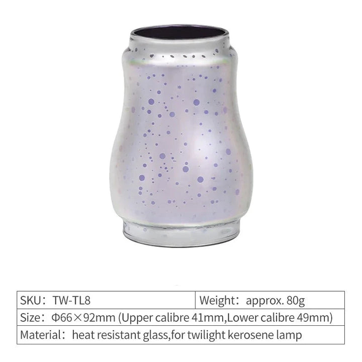 Heritage Glow Kerosene Lantern - HAX Essentials - camping - 3D firework glass lampshade