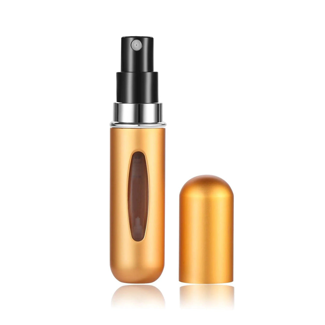 5ml Portable Travel Spray Bottle - Refillable Atomizer - HAX Essentials - travel - gold