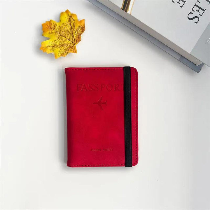 Retro Passport Wallet - HAX Essentials - travel - red