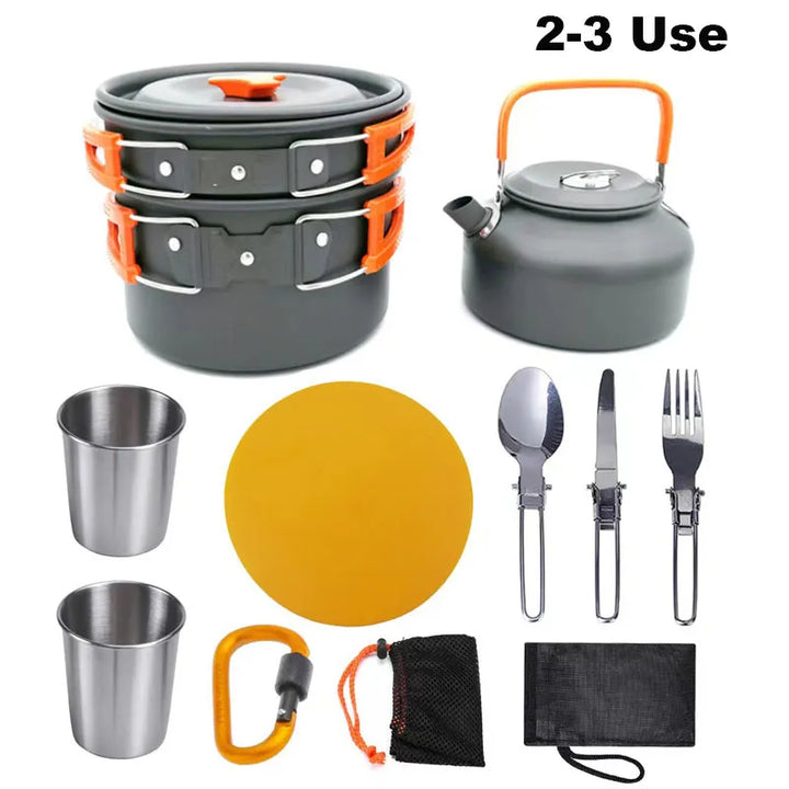 AlpineChef Portable Camping Cookware Set - HAX Essentials - camping - package 2
