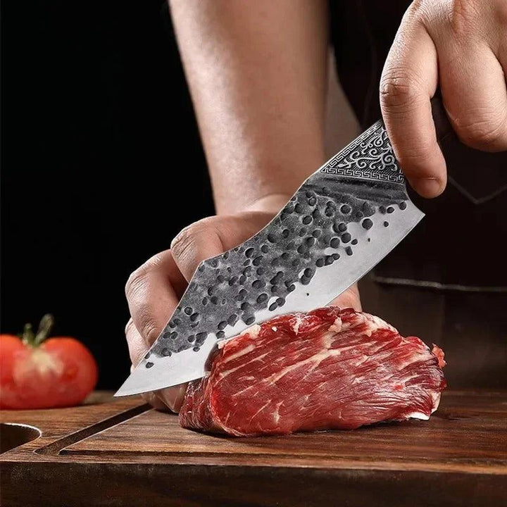 Professional Butcher Knife: Hand-Forged Cleaver - HAX Essentials - camping - cutting