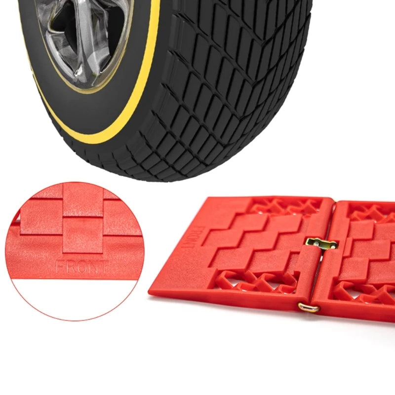 Universal Foldable Auto Traction Mat Tire Grip Aid - HAX Essentials - off-roading - close up
