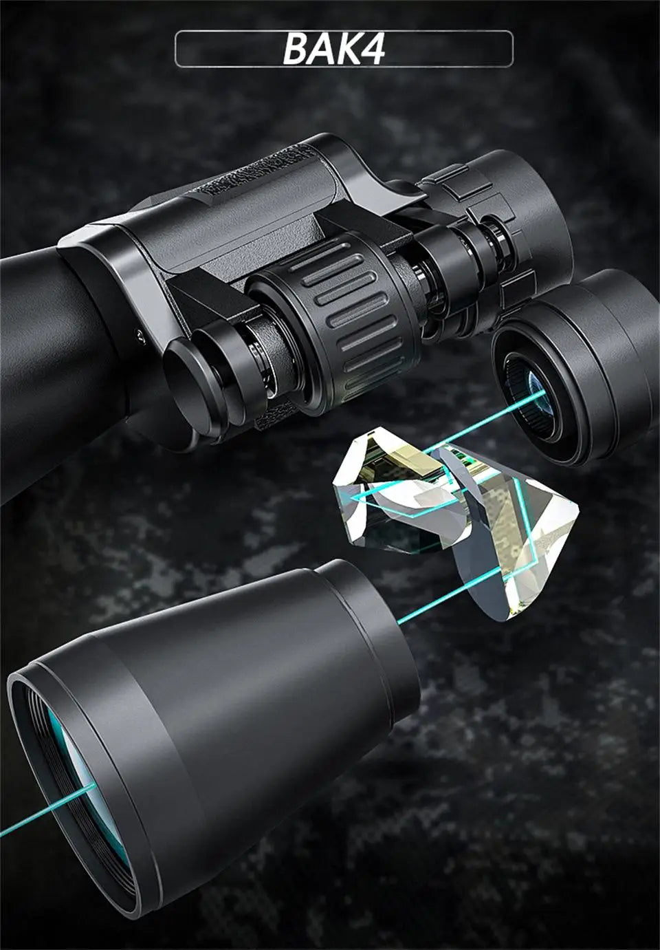 ZoomMaster 20x50 HD Binoculars - HAX Essentials - hiking - BAK4